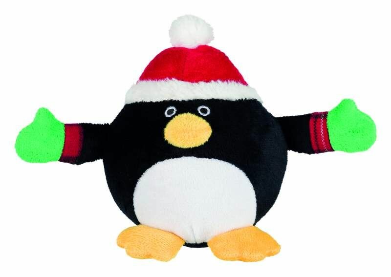 TRIXIE Vánoční kulaté figurky SANTA CLAUS, TUČNÁK, SNĚHULÁK 18 cm