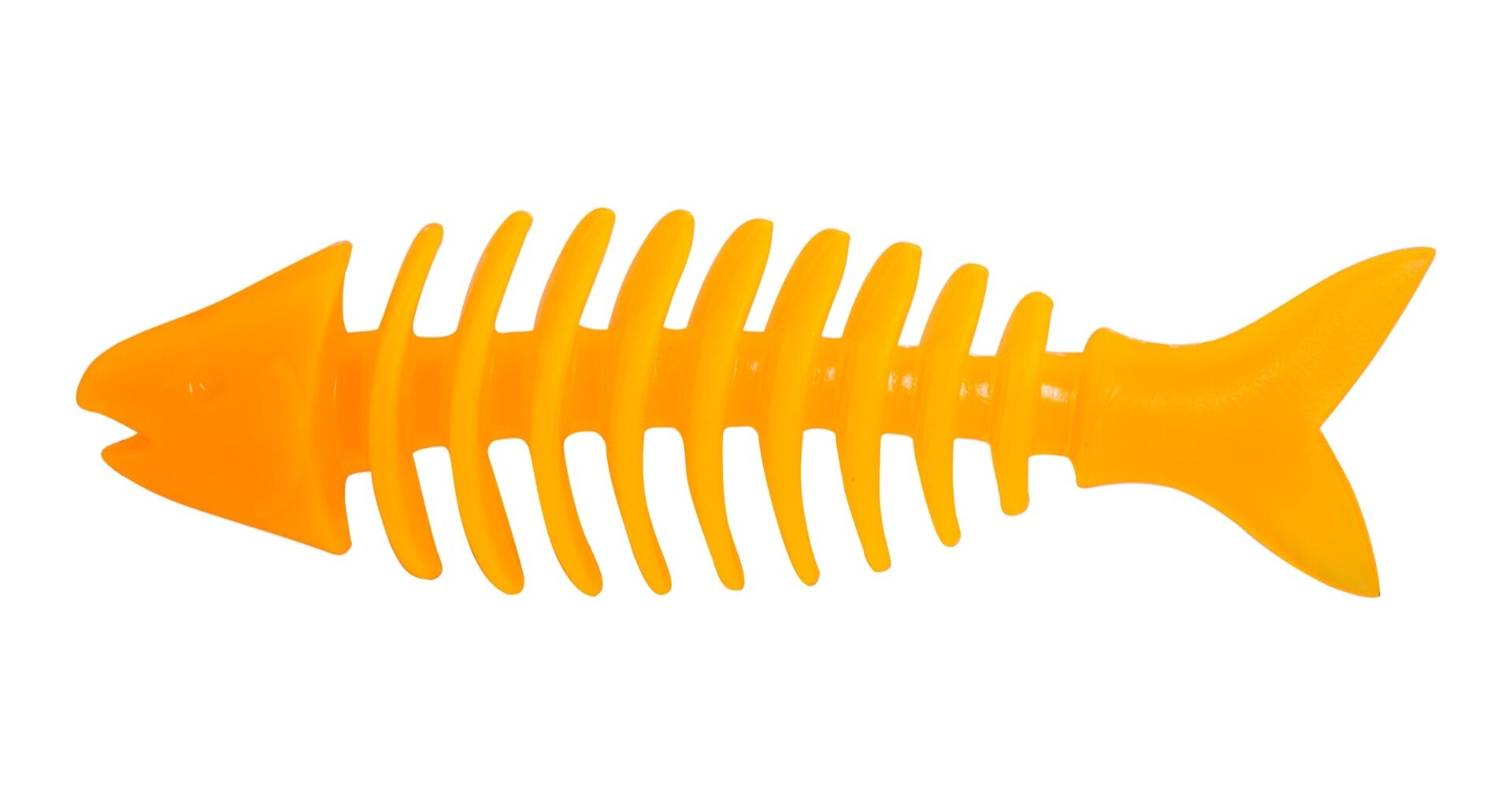 Barevná rybička dentální malá voňavá, tvrdá guma 14 cm