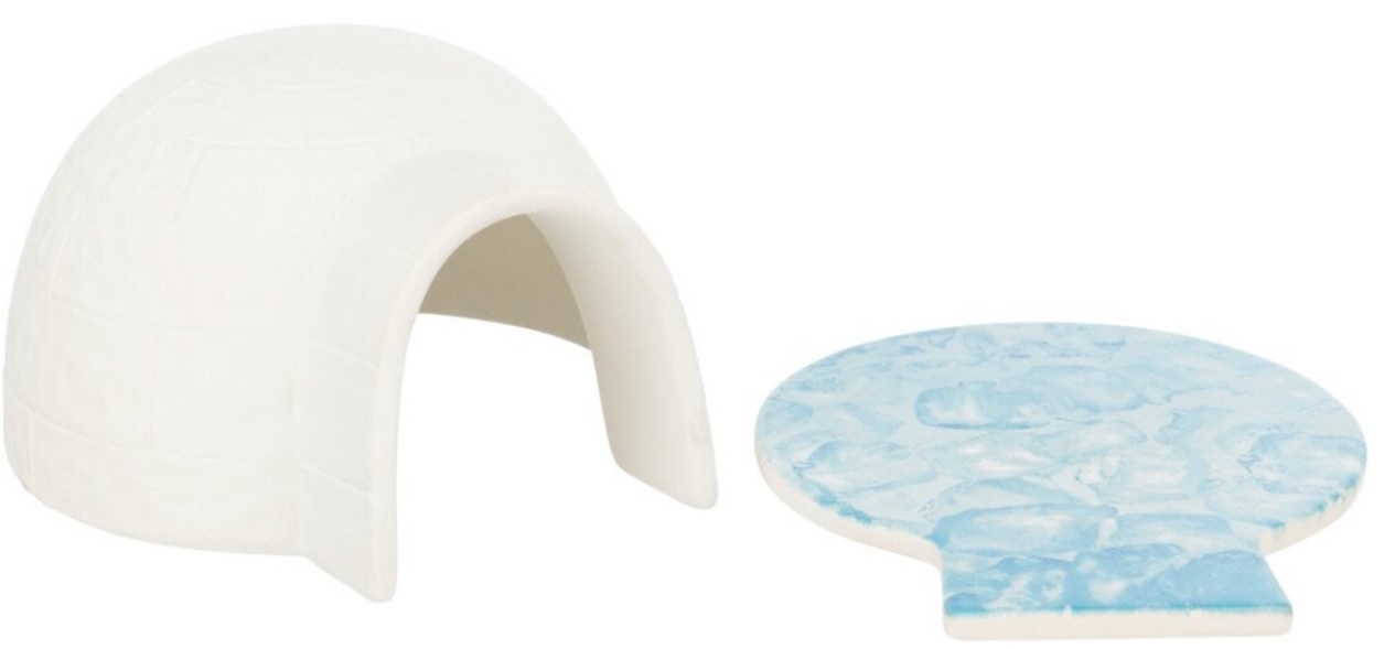 TRIXIE Igloo s chladící keramickou deskou,  13 x 9 x 15 cm, bílá