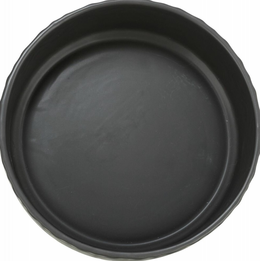 TRIXIE Keramická miska 1,6 l/ø 20 cm, vroubkovaná, černá