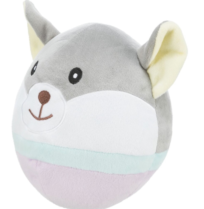 TRIXIE JUNIOR Bear, plyšová medvědí hlava pro štěňata,  20 cm