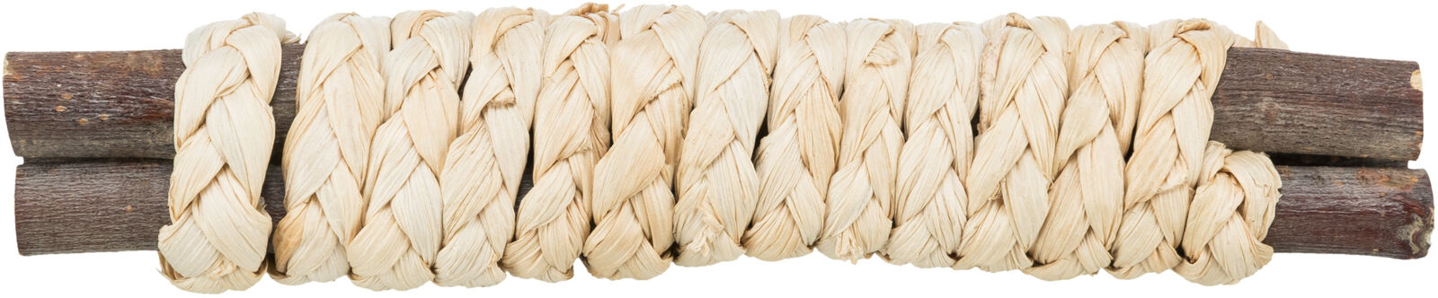 Dřevěné tyčky omotané slaměným copem, 15 x 3 cm