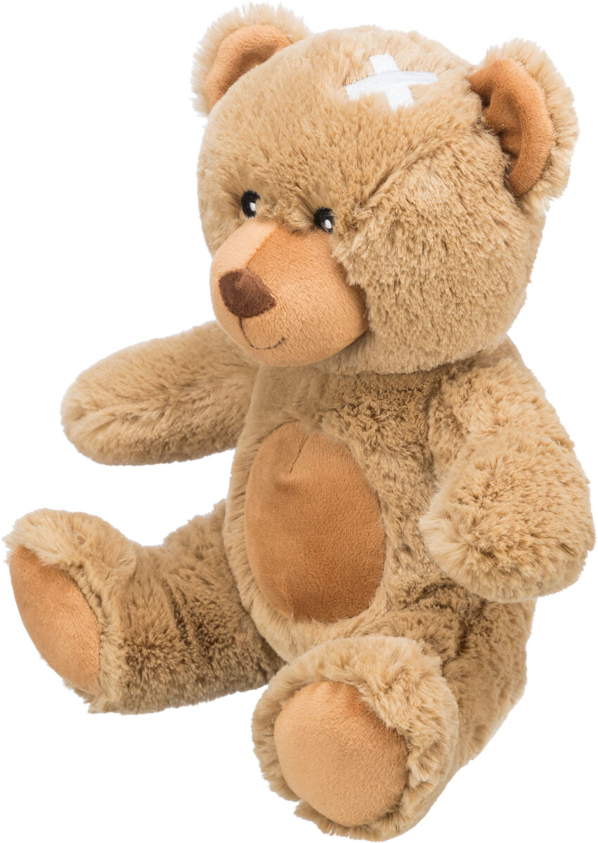 TRIXIE Be Eco medvěd TEDDY, plyšová hračka se zvukem, 23 cm