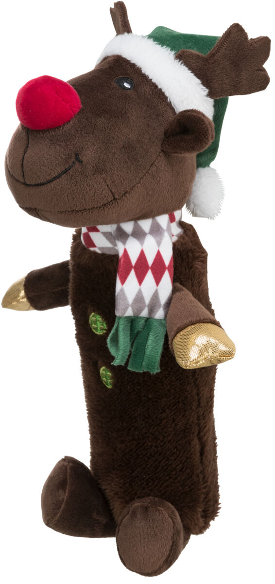 TRIXIE Xmas REINDEER, plyšový sob s pet lahví uvnitř, 45 cm