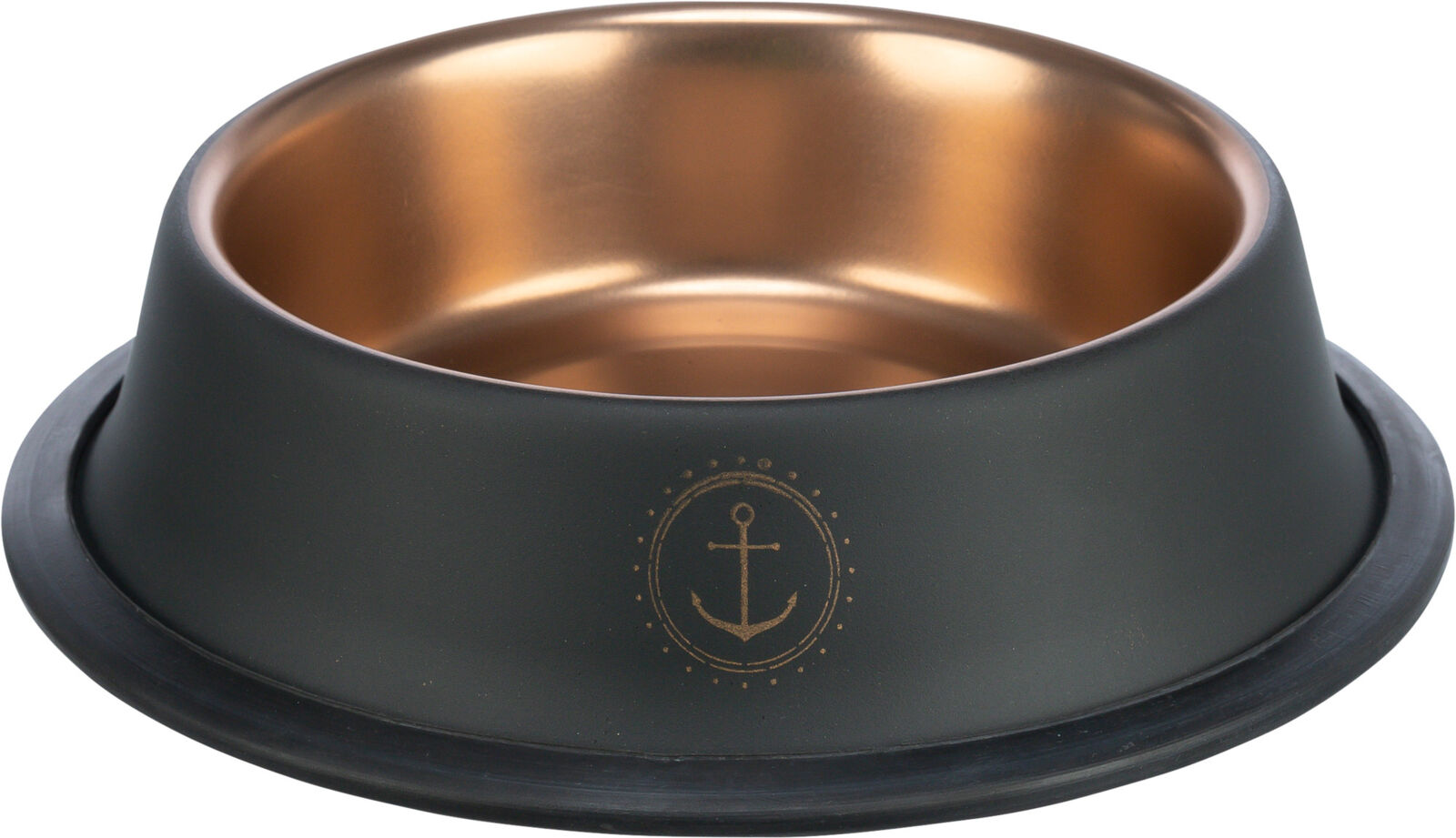 TRIXIE BE NORDIC miska, nerez/guma, černá/bronzová 0,7 l/ ø 21 cm