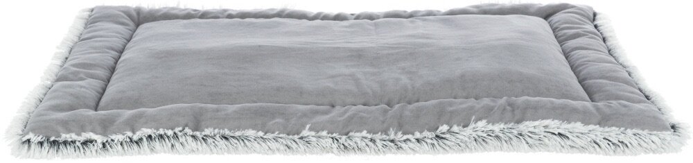 TRIXIE Lehací podložka HARVEY, hebký dlouhý vlas, bílo-černo/šedá 120 x 80 cm