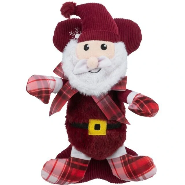 TRIXIE Xmas GIFT SET - vánoční dárková sada hraček (Santa, kost), 30 cm, plyš/látka