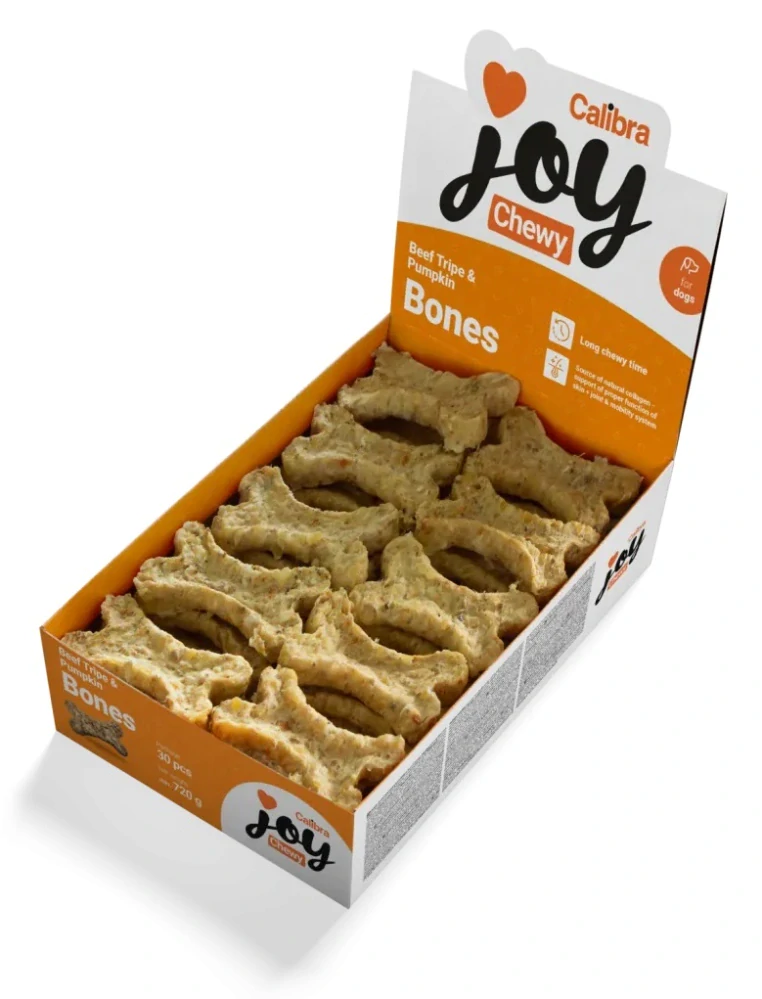 Calibra Joy Dog Chewy Beef Tripe & Pumpkin Bones 720g