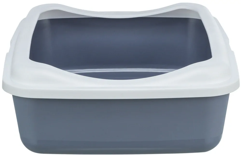 TRIXIE CLASSIC toaleta pro kočky, s okrajem, 37 x 15 x 47 cm, fialová/bílá