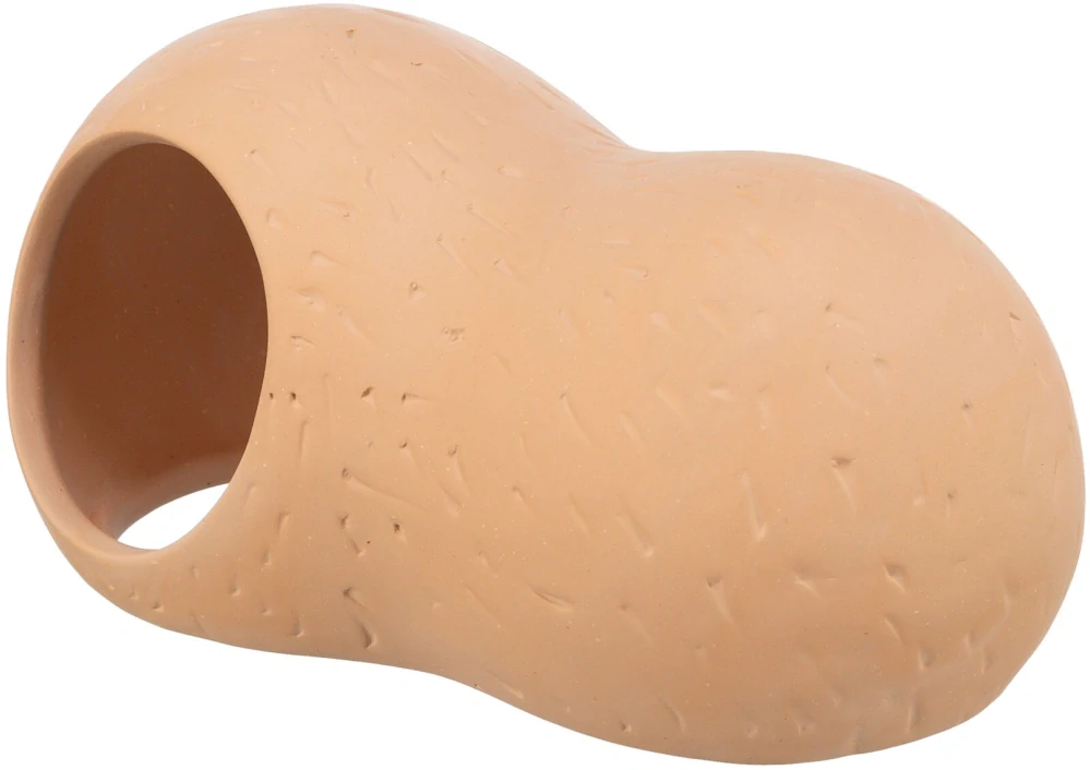 TRIXIE Keramický domek "burák" pro myš, křečka, 2 otvory, 21 x 10 x 11 cm, terakota