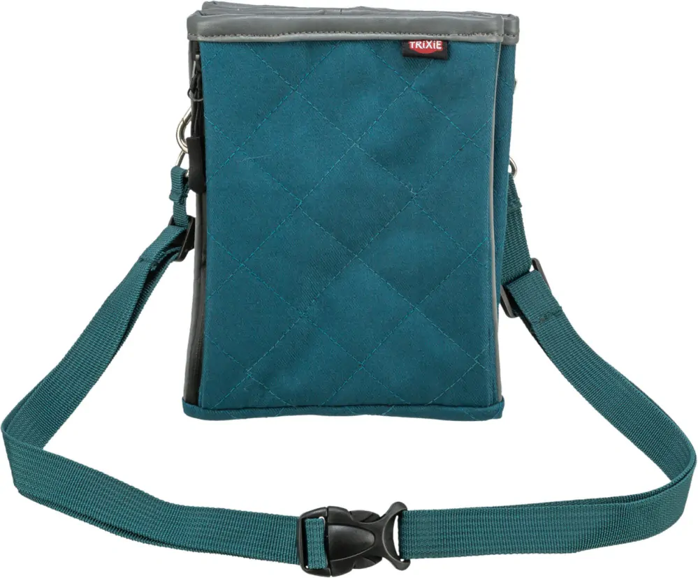 TRIXIE TWIN, taštička na pamlsky, 15 x 18 x 2,5 cm, bavlna/polyester, petrolejová