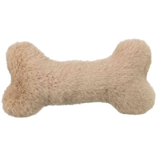 TRIXIE Xmas Bone - kost 24 cm, hračka pro psy se zvukem, plyš