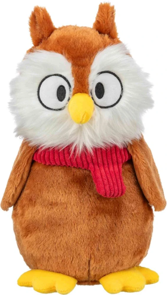 TRIXIE Xmas Owl - vánoční sova, plyšová hračka pro psy, 33 cm