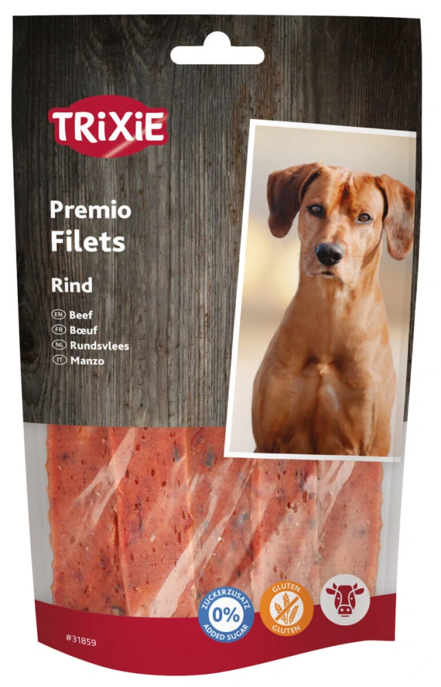 TRIXIE PREMIO Filets, hovězí filety - 93% masa, 80 g