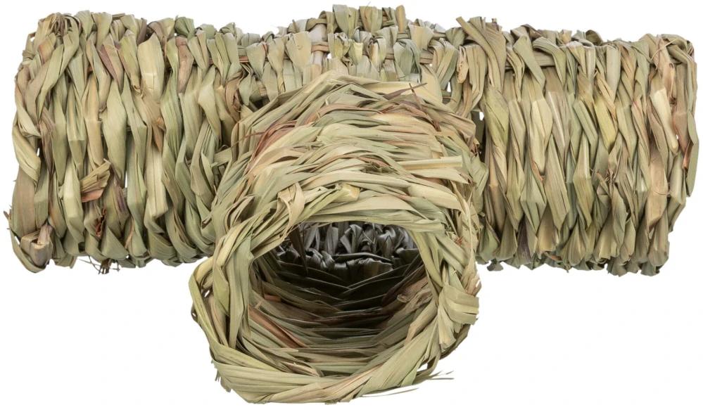 TRIXIE Přírodní tunel "T" pro hlodavce (křeček,osmák) , 25 × 9 × 18 cm, 100% tráva