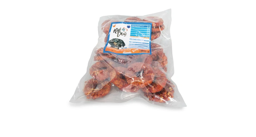 KIDDOG BUFFET kachní masíčko na buvolím kroužku 9 cm [25ks]