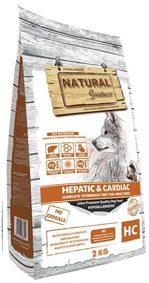 Natural Greatness HEPATIC-CARDIAC veterinární dieta pro psy 2 kg
