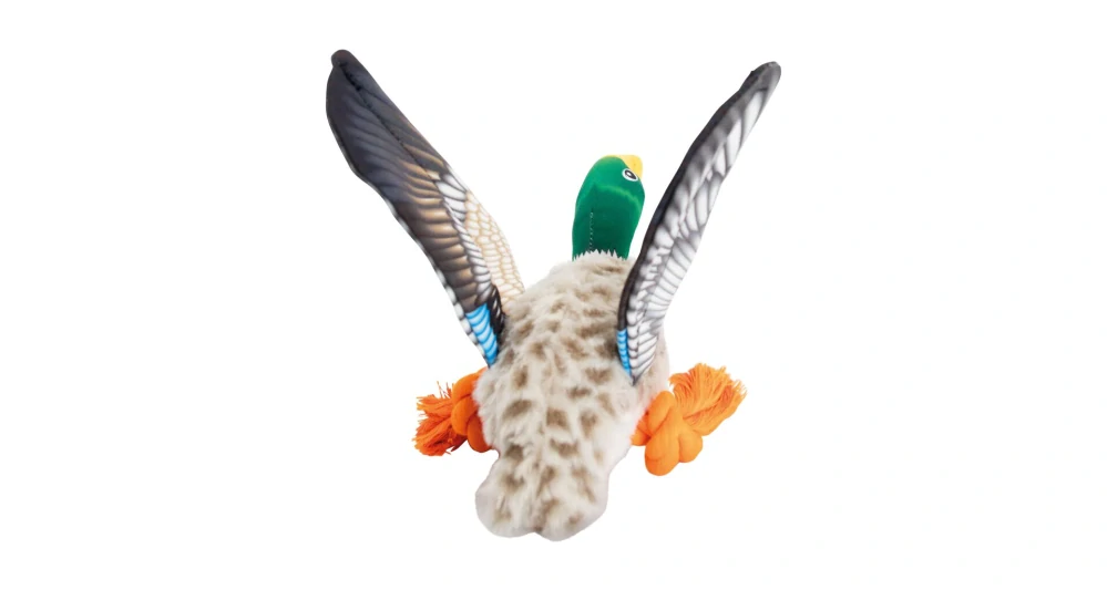 Divoká kachna na laně 26 cm, robustní hračka pro psy, HIPHOP DOG