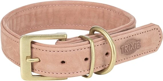 TRIXIE Obojek PURE kožený, růžová XS: 25-31 cm/ 25 mm
