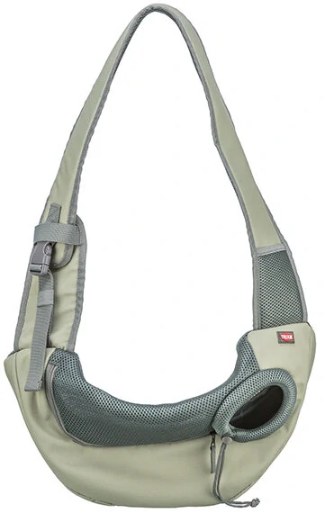 TRIXIE Front Sling Carrier - přední nosítko/taška, 50 x 25 x 18 cm, světlezelená/šedá (max. 5kg)