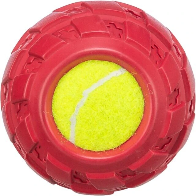 TRIXIE Tenisový míč v pneumatice ø 7.5 cm, hračka pro psy, přírodní guma