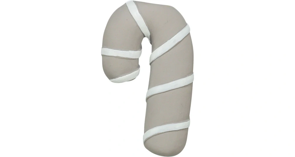 TRIXIE Vánoční cukrová hůlka, se zvukem, 10 cm, latex, šedobéžová
