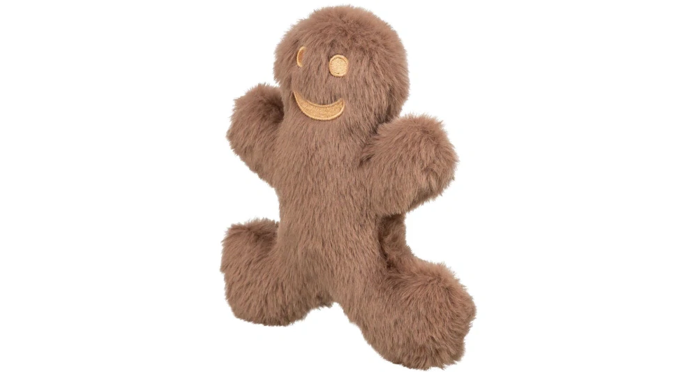 TRIXIE Vánoční postavička perníček, se zvukem, 16 cm, plyš, hnědá
