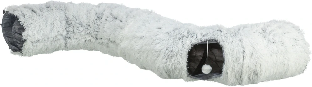 TRIXIE HARVEY plyšový hrací tunel / donut, ø 25 cm/160 cm, šedá