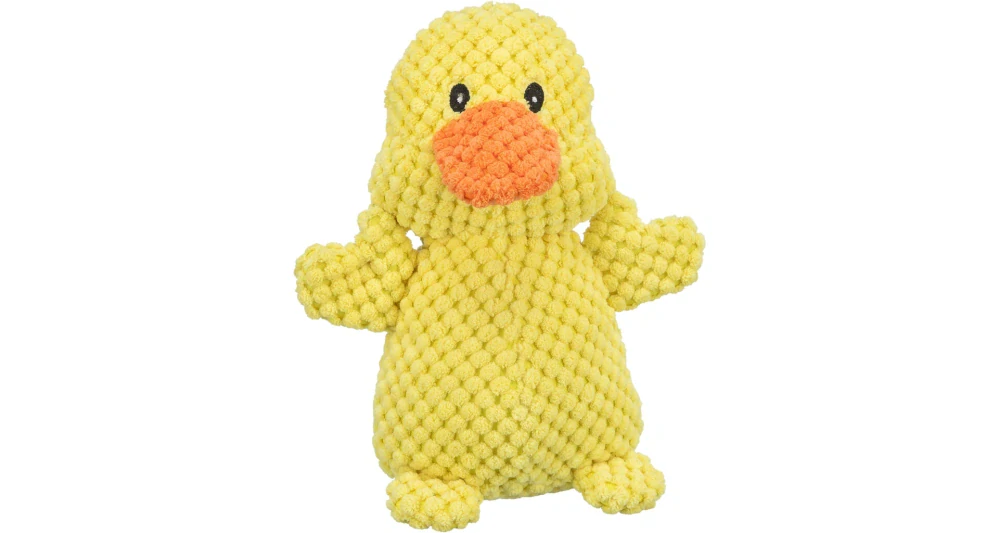 TRIXIE Velikonoční kuřátko, plyšová hračka pro psy, 21 cm, žlutá - LIMITOVANÁ NABÍDKA