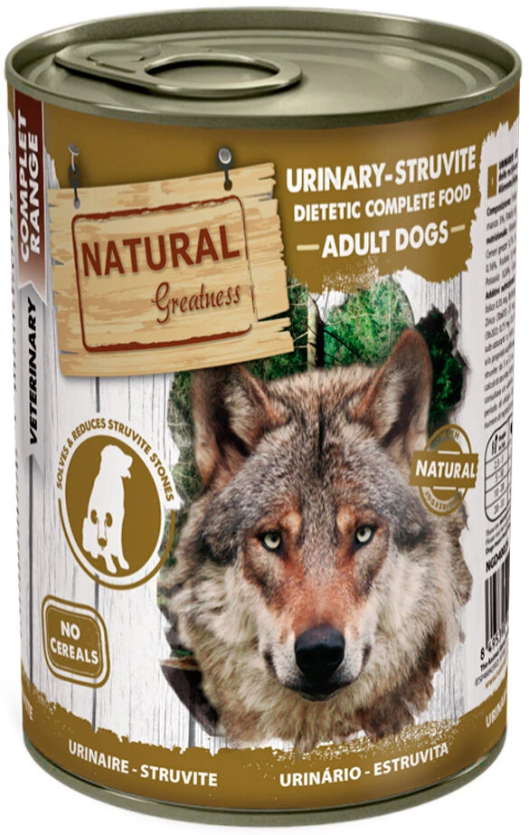Natural Greatness URINARY-STRUVIT, veterinární dieta, konzerva pro psy 400g