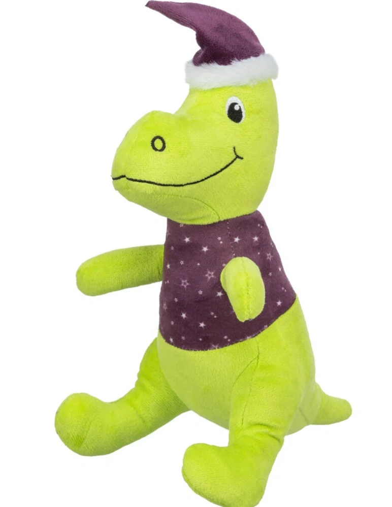 TRIXIE Xmas Dino, vánoční plyšový dinosaurus, 26 cm