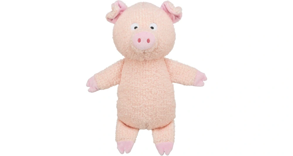 TRIXIE Prasátko, plyšová hračka pro psy, 34 cm, růžová