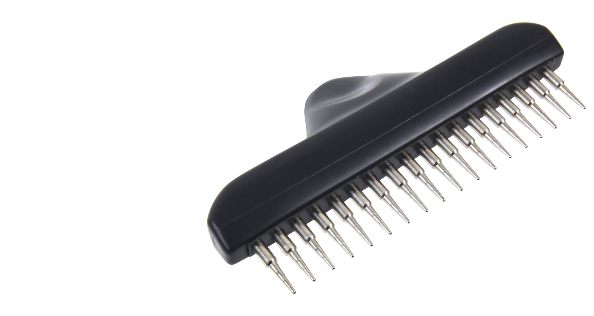 TRIXIE Hrablo s rotačnímy zuby,antiskluz.rukojeť 10x15cm, zuby 1,5c