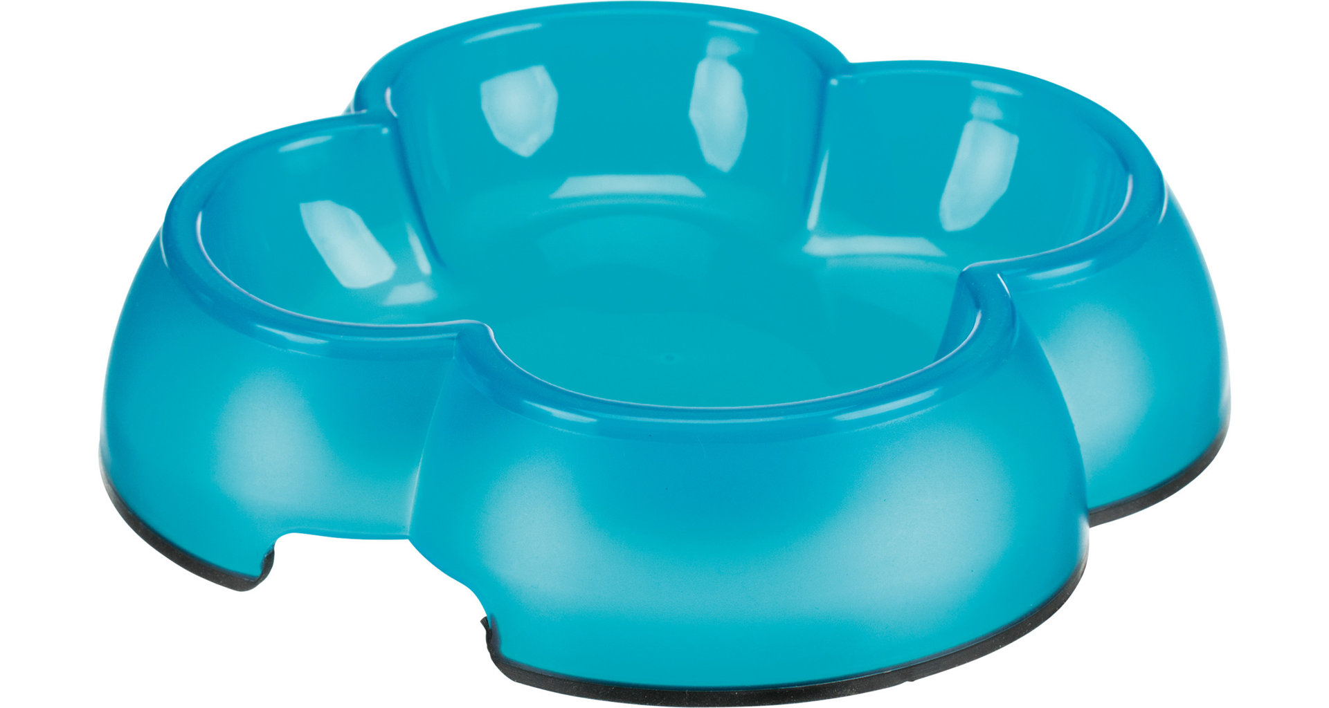 TRIXIE Plastová miska čtyřlístek s gumou, 0,25 l/14 cm