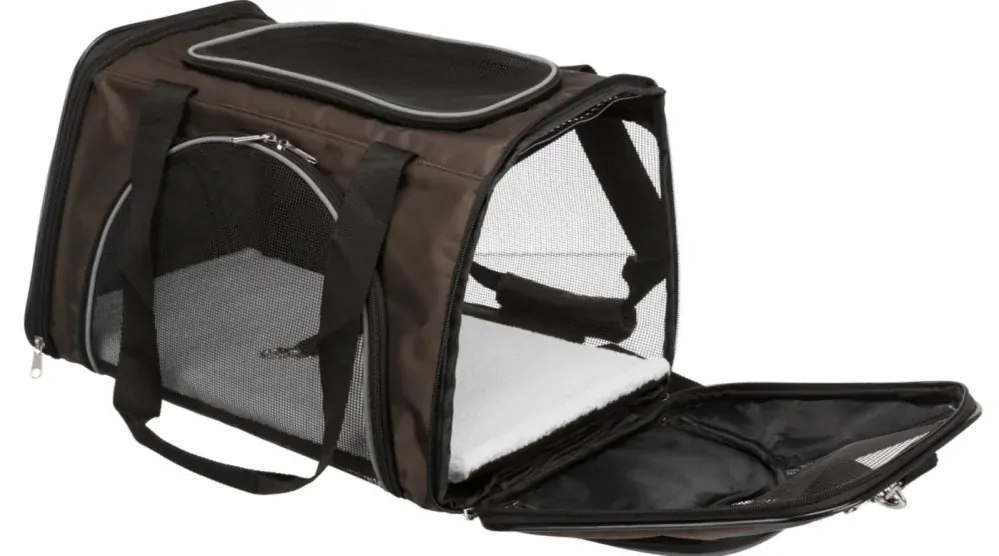 TRIXIE Transportní taška Joe, 28 x 28 x 47 cm, hnědá (max. 10kg)