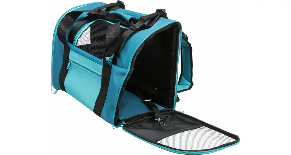TRIXIE Transportní batoh/taška CONNOR, 42 x 29 x 21cm, petrolejová (max. 8kg)