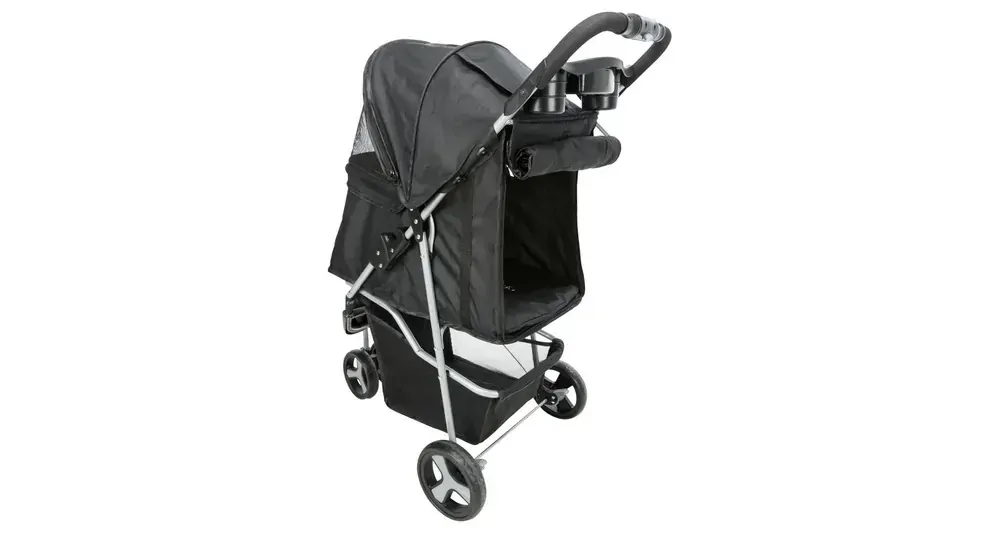 TRIXIE Kočárek s funkcí rychlého skládání 47x100x80cm, do 11kg, černý