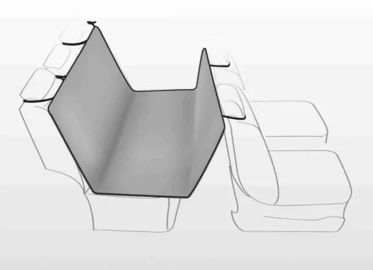 TRIXIE Autopotah na zadní sedadla flís/polyester 1,45 x 1,60m