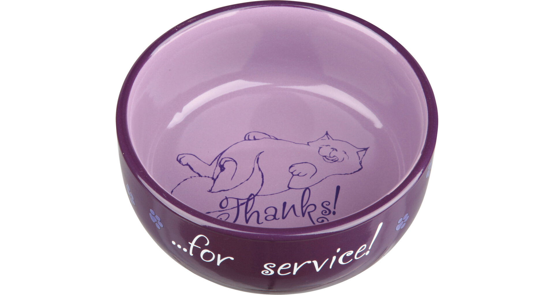 TRIXIE Keramická miska barevná s ležící kočkou 300ml/11cm