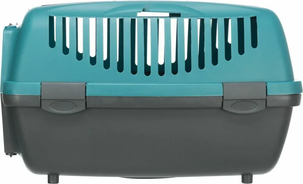 TRIXIE Transportní box CAPRI II, XS-S: 37x34x55cm (max. 8kg) - tmavě šedá / petrolejová