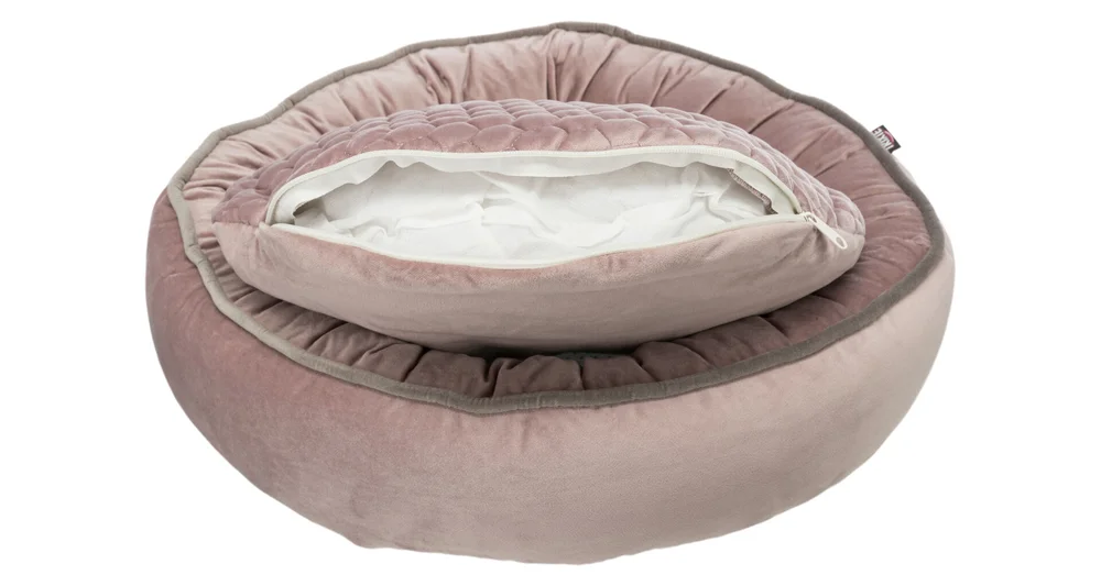 TRIXIE LIVIA kulatý sametový pelech, ø 50 cm,  starorůžová