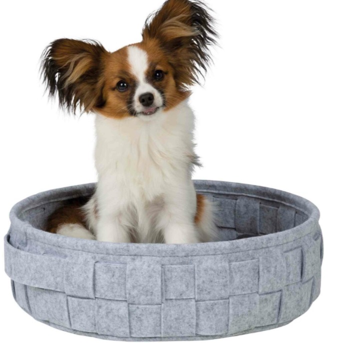 TRIXIE Kulatý pelech LENNIE propletený 45 cm šedý - DOPRODEJ