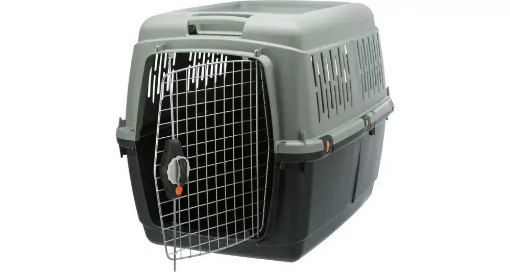 TRIXIE Be Eco Giona 5 transportní box, M: 60 x 61 x 81 cm, antracit/ šedo-zelená (max. 25kg)