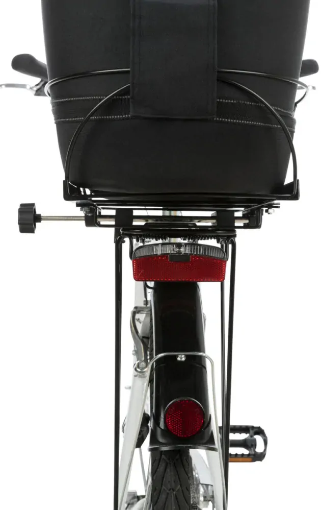 TRIXIE Přepravka na kolo LONG na široký nosič 29 x 42 x 60 cm černá (max. 8kg)