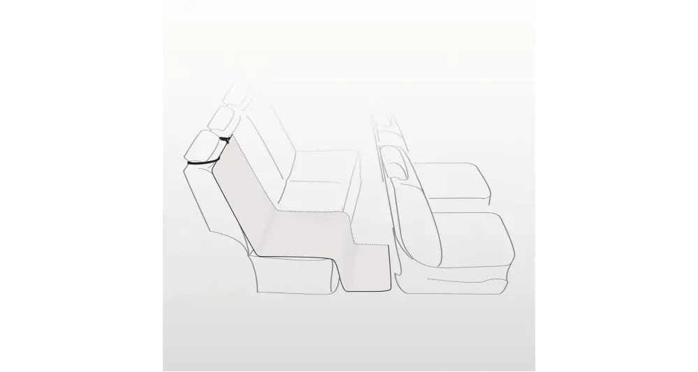 TRIXIE Autopotah na zadní sedadla béžový 1,40 x 1,20 m