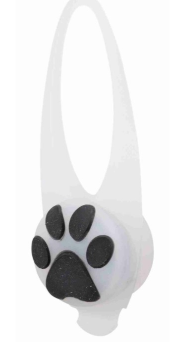 TRIXIE Flasher blikačka pro psy 2,4 cm / 8 cm bílá/barevná tlapka (RP 2,10 Kč)