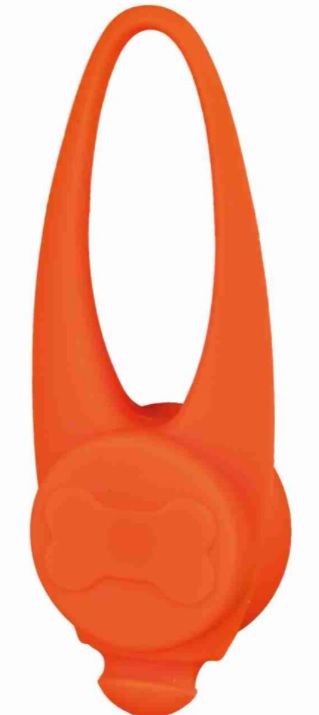 TRIXIE Blikací svítítko na obojek pro psy, silikonové,barevné 8cm (RP 2,10 Kč)