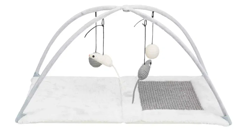 TRIXIE Hřiště, škrabací podložka s hračkou na pružině 60x33x42cm