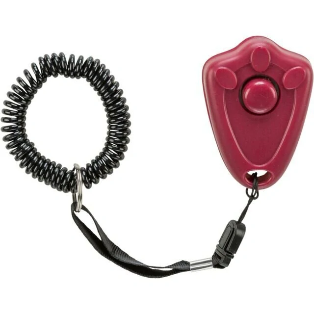 TRIXIE Clicker s tlačítkem výcviková pomůcka s poutkem