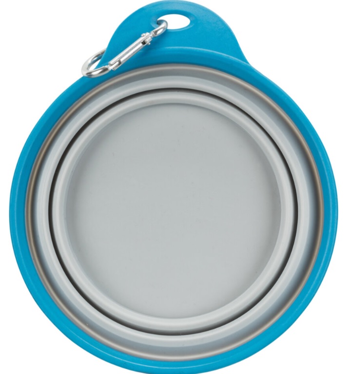 TRIXIE Cestovní silikonová miska s pevným okrajem 0,5 l/14 cm